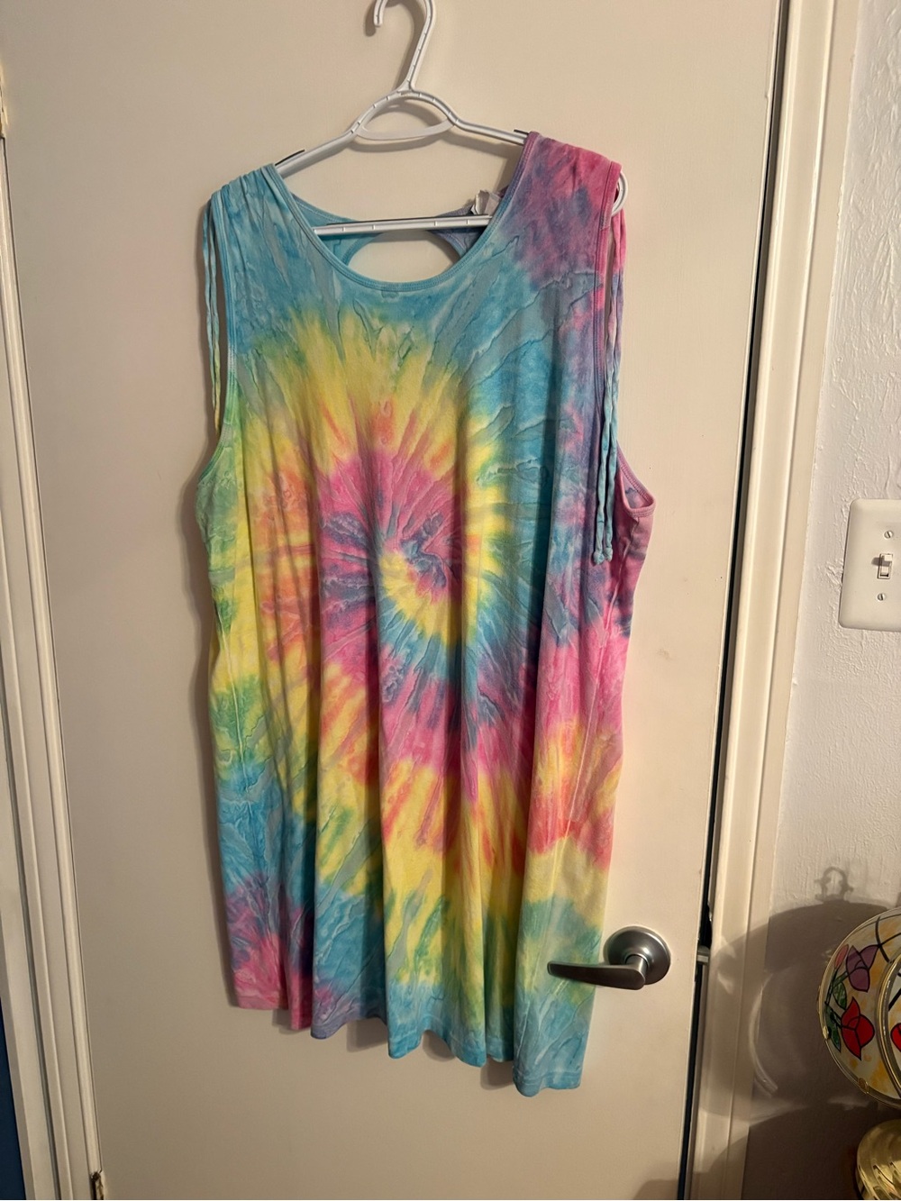 Ragdoll Blue and Purple Tie-Dye Tank Top